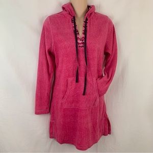 STEVE MADDEN Hoodie Style Tunic Mad Crazy Dreams PJ Shirt So Soft Fleece Small